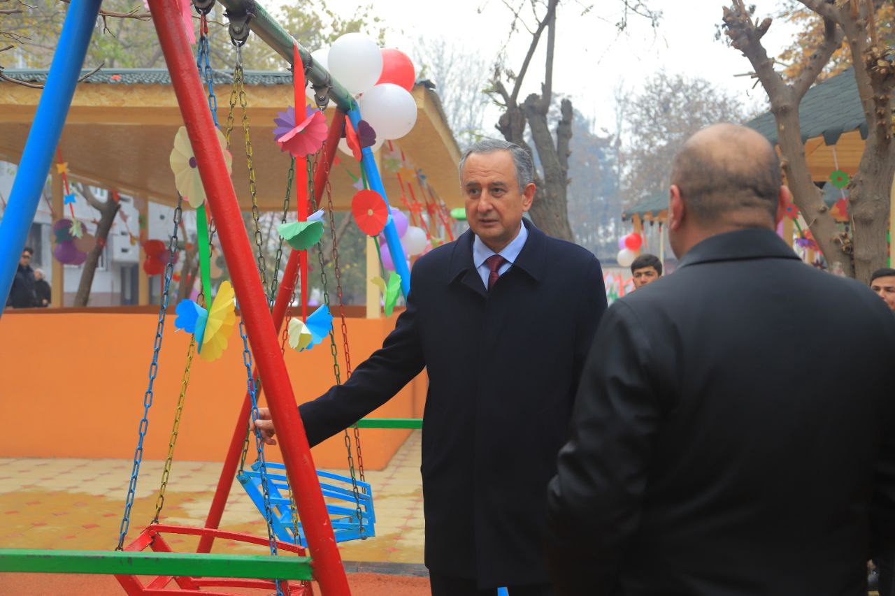 PLAYGROUND ON S. STREET. FOR THE PLEASURE OF THE RESIDENTS OF THE CITY OF BOKHTAR