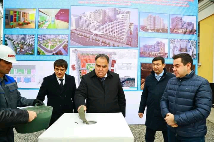 The construction of a multi-storey complex of buildings on Nabiev Avenue was laid as a cornerstone