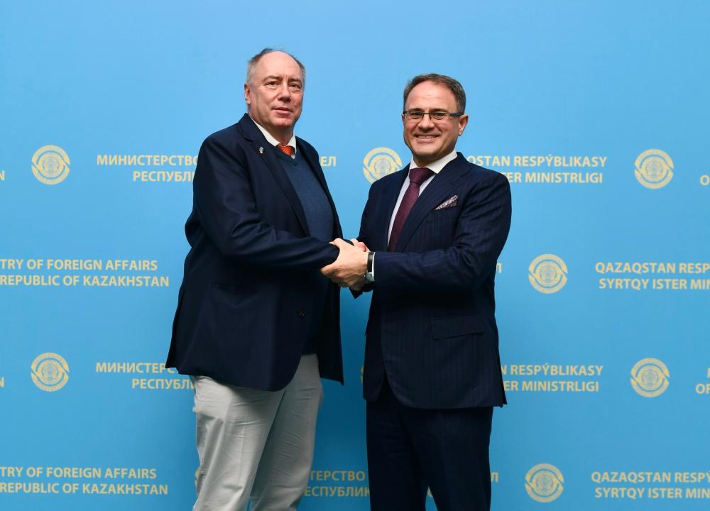Ambassador of Austria Received at the Foreign Ministry Upon Completion of His Mission