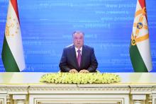 ПАЁМИ ШОДБОШИИ ПРЕЗИДЕНТИ ҶУМҲУРИИ ТОҶИКИСТОН, ПЕШВОИ МИЛЛАТ МУҲТАРАМ ЭМОМАЛӢ РАҲМОН БА МУНОСИБАТИ РӮЗИ ЗАБОНИ ДАВЛАТӢ