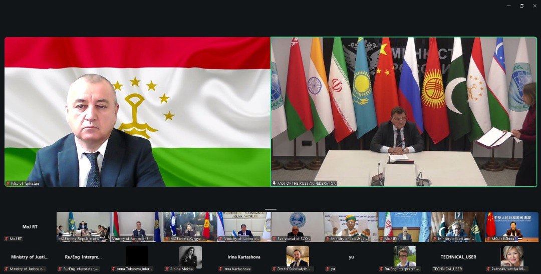 Вазири адлияи Ҷумҳурии Тоҷикистон дар машварати дувоздаҳуми вазирони адлияи давлатҳои аъзои СҲШ суханронӣ намуд