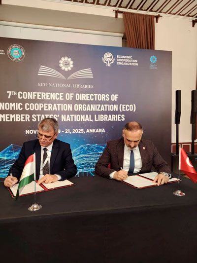 Signing of a Memorandum of Understanding between the National Libraries of Tajikistan and Turkey