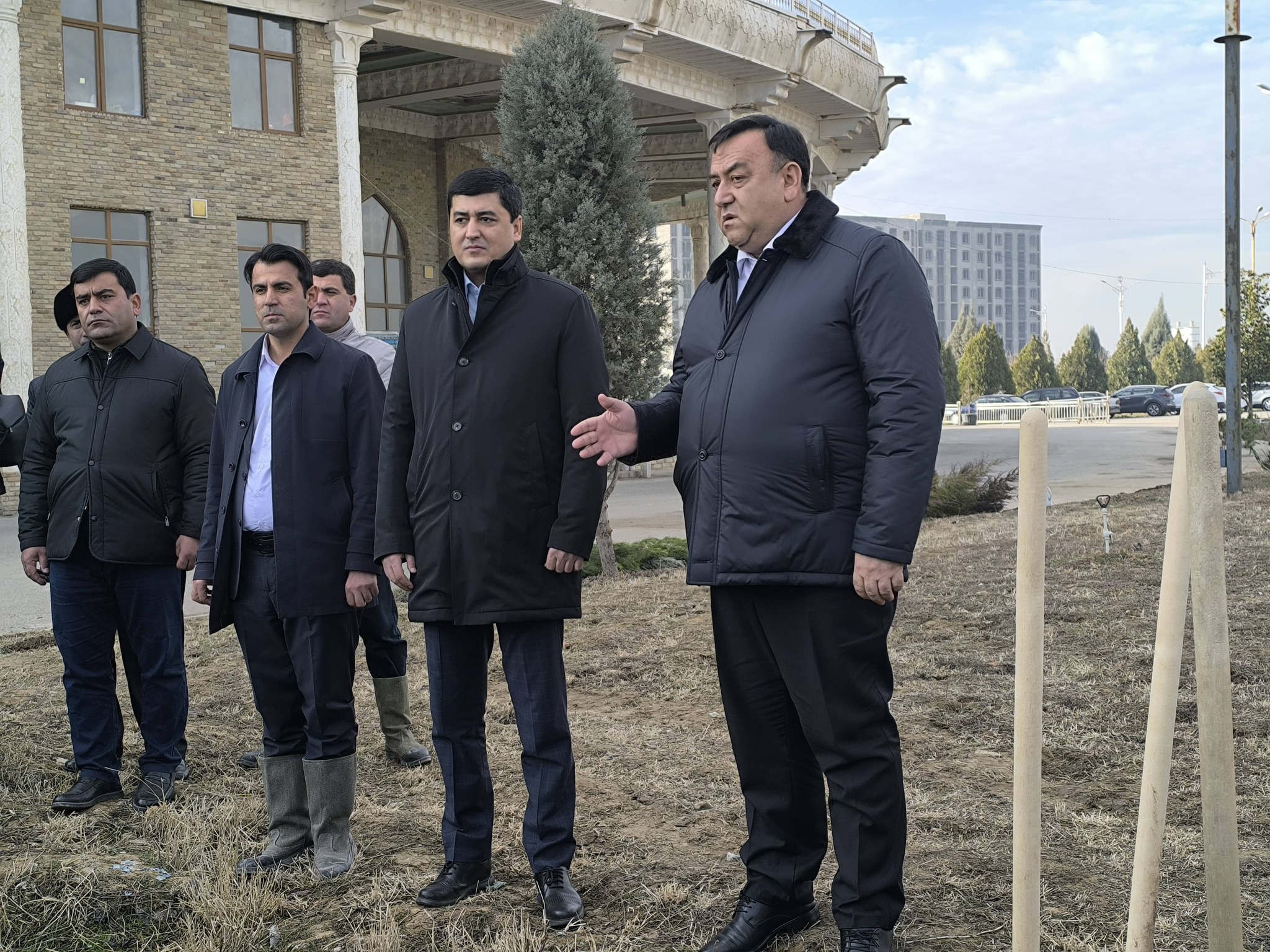 Кампания по посадке деревьев в городе Гиссар