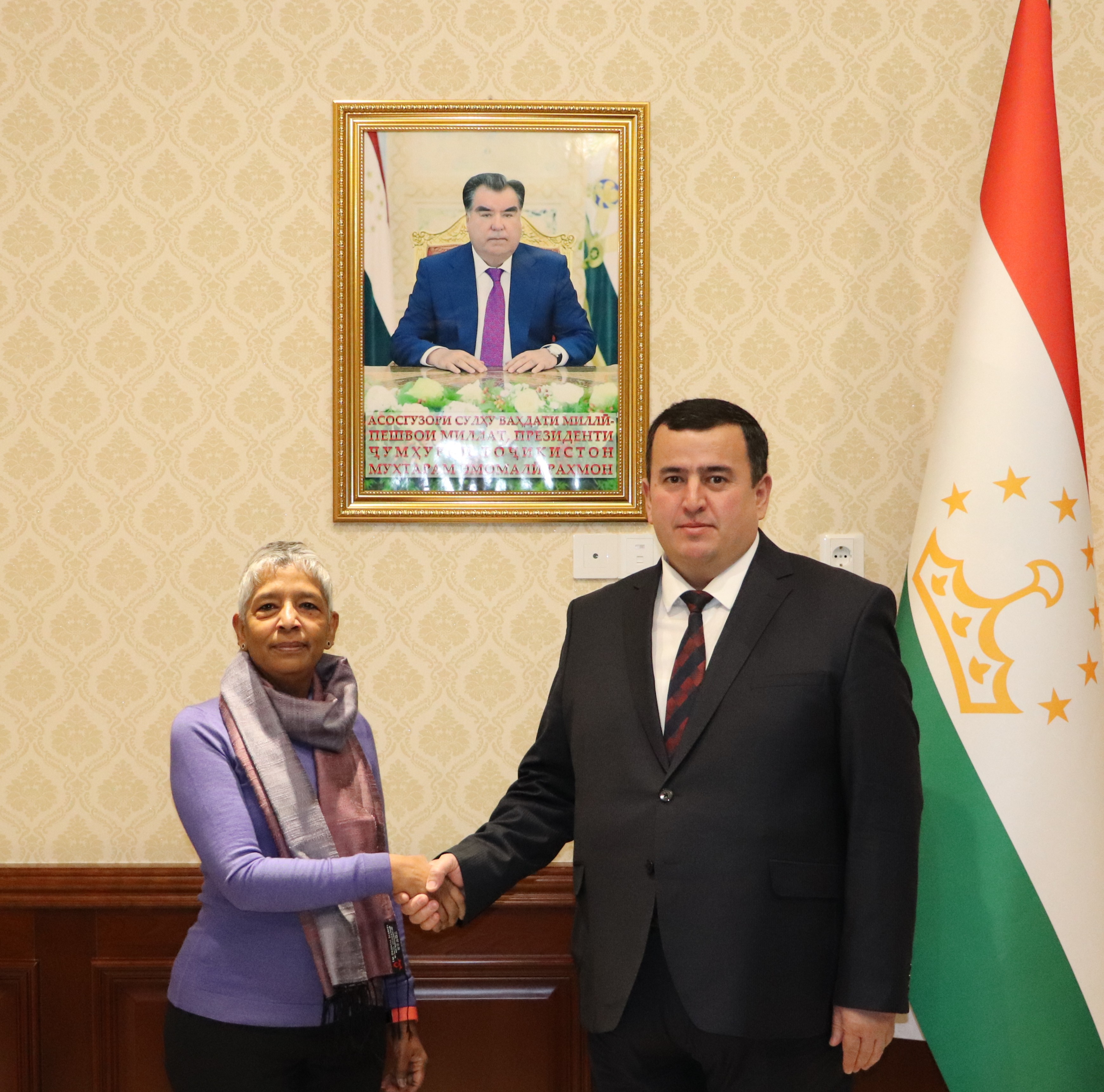 Встреча Министра экономического развития и торговли Республики Таджикистан с Постоянным координатором Организации Объединённых Наций в Республике Таджикистан