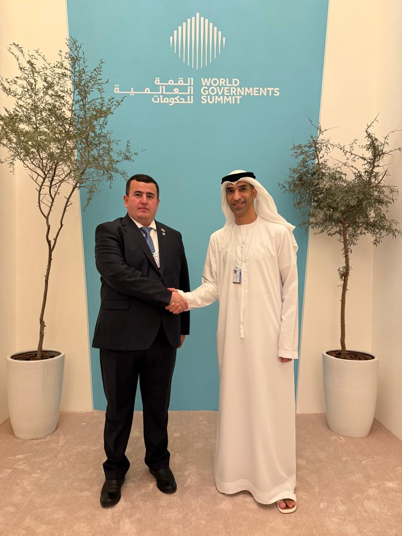 Встреча министра экономического развития и торговли Республики Таджикистан с министром внешней торговли Объединённых Арабских Эмиратов