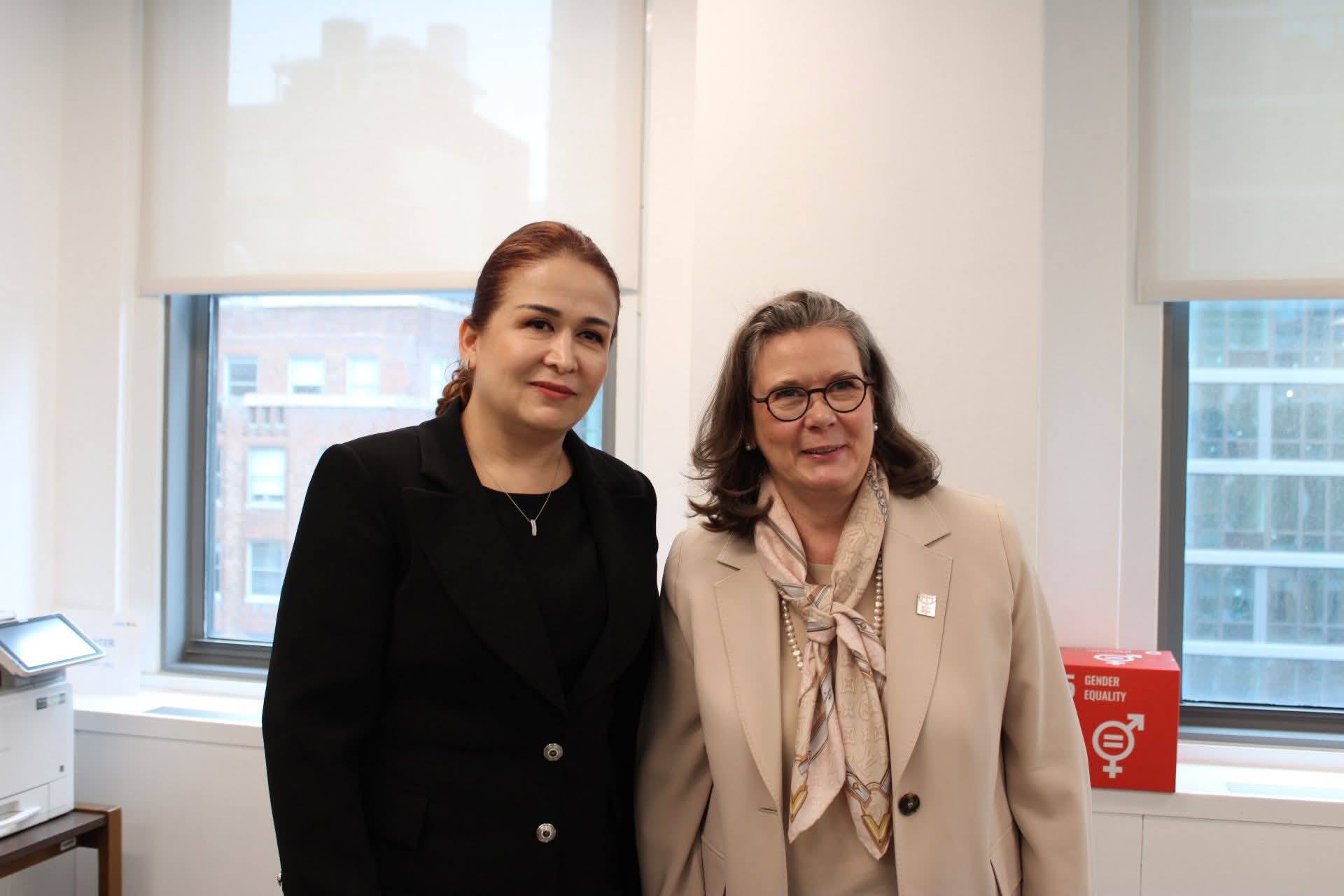 Вохӯрии Раиси Кумита кор бо занон ва оилаи назди Ҳукумати Ҷумҳурии Тоҷикистон бо муовини Директори иҷроияи ниҳоди СММ-занон