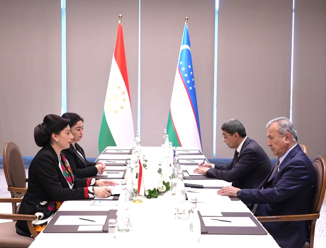 Мулоқоти Мавсума Муинӣ муовини Раиси  Маҷлиси намояндагони Маҷлиси Олии Ҷумҳурии Тоҷикистон  бо Содиқ Сафоев муовини  якуми Раиси Сенати Олий Мажлиси Ҷумҳурии Ӯзбекистон