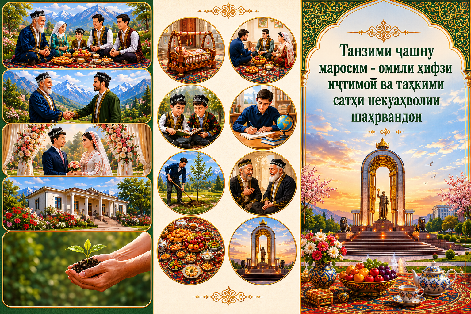 Танзими ҷашну маросим - омили ҳифзи иҷтимоӣ ва таҳкими сатҳи некуаҳволии шаҳрвандон.