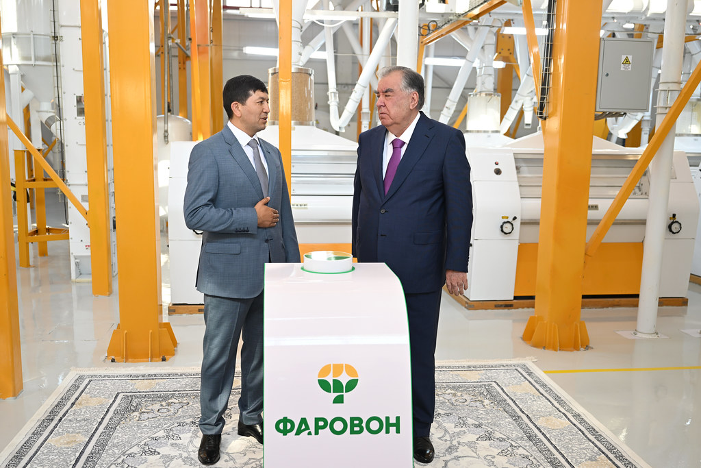 Ифтитоҳи корхонаи истеҳсоли орд барои макарон дар назди ҶДММ “Ирода инвест” дар ноҳияи Бобоҷон Ғафуров