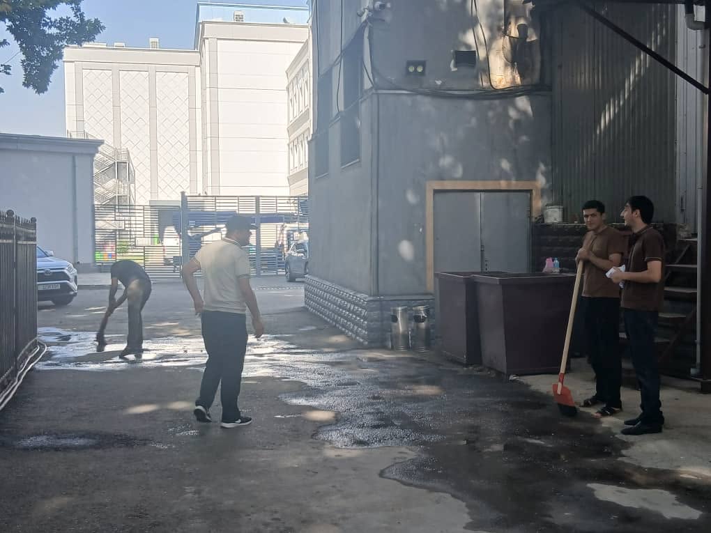 Cleanup and Landscaping Campaign at the Committee of Food Safety under the Government of the Republic of Tajikistan Dedicated to the 35th Anniversary of State Independence